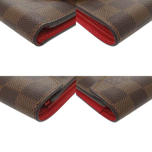 Excellent condition Louis Vuitton Portefeuille Victorine Damier N41659 tri-fo...